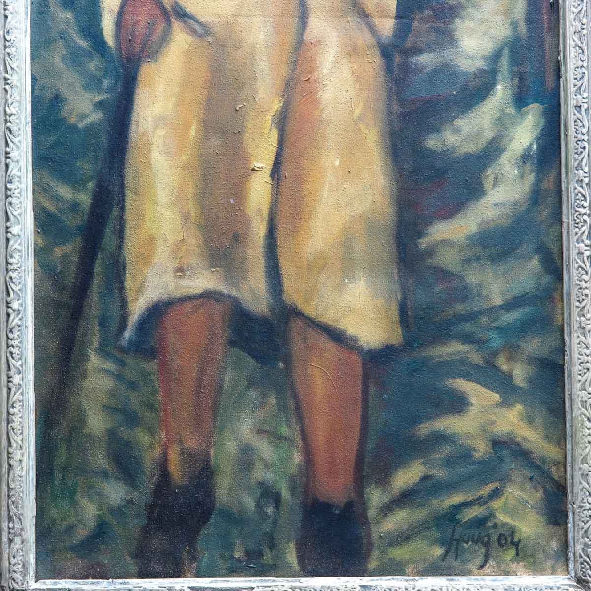 An Oil on Canvas Signed Huug - Bild 4 aus 5