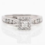 A 10KWG Ladies Diamond Ring