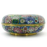 A Round Cloisonne Box