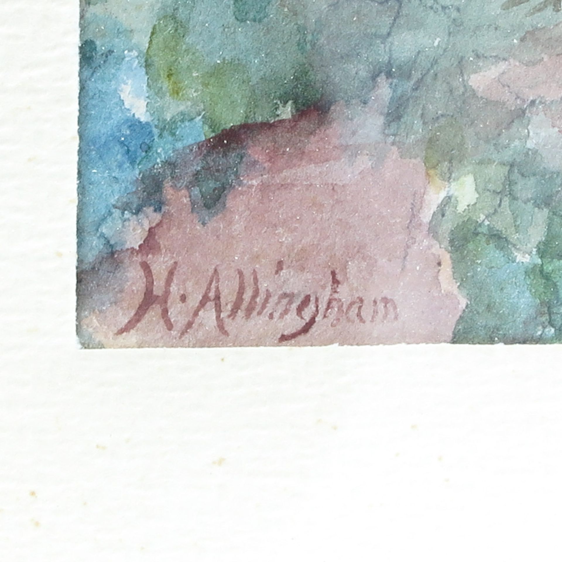 A Watercolor Signed H. Allinghan - Bild 2 aus 5