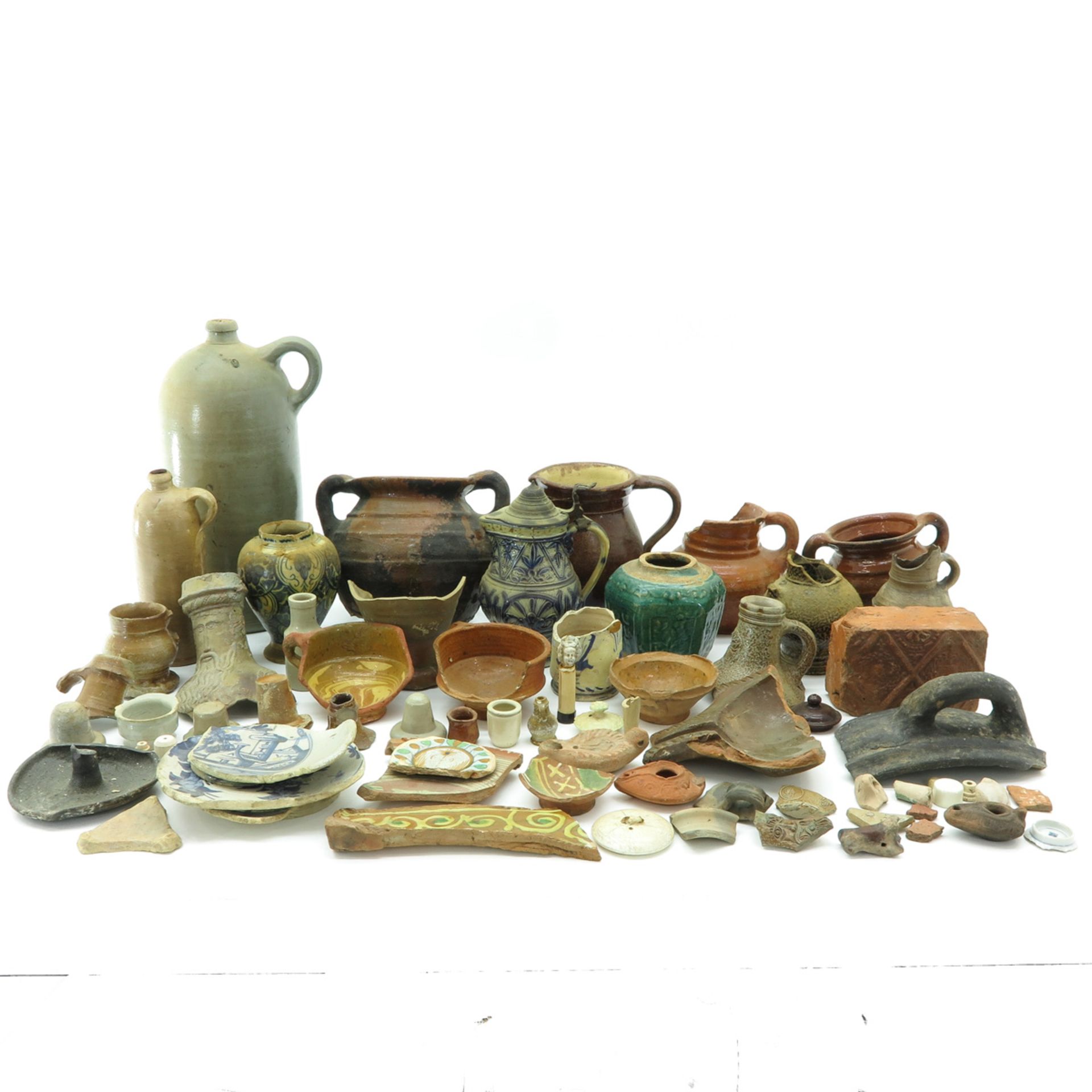 A Collection of European Pottery and Ship Wreck Finds