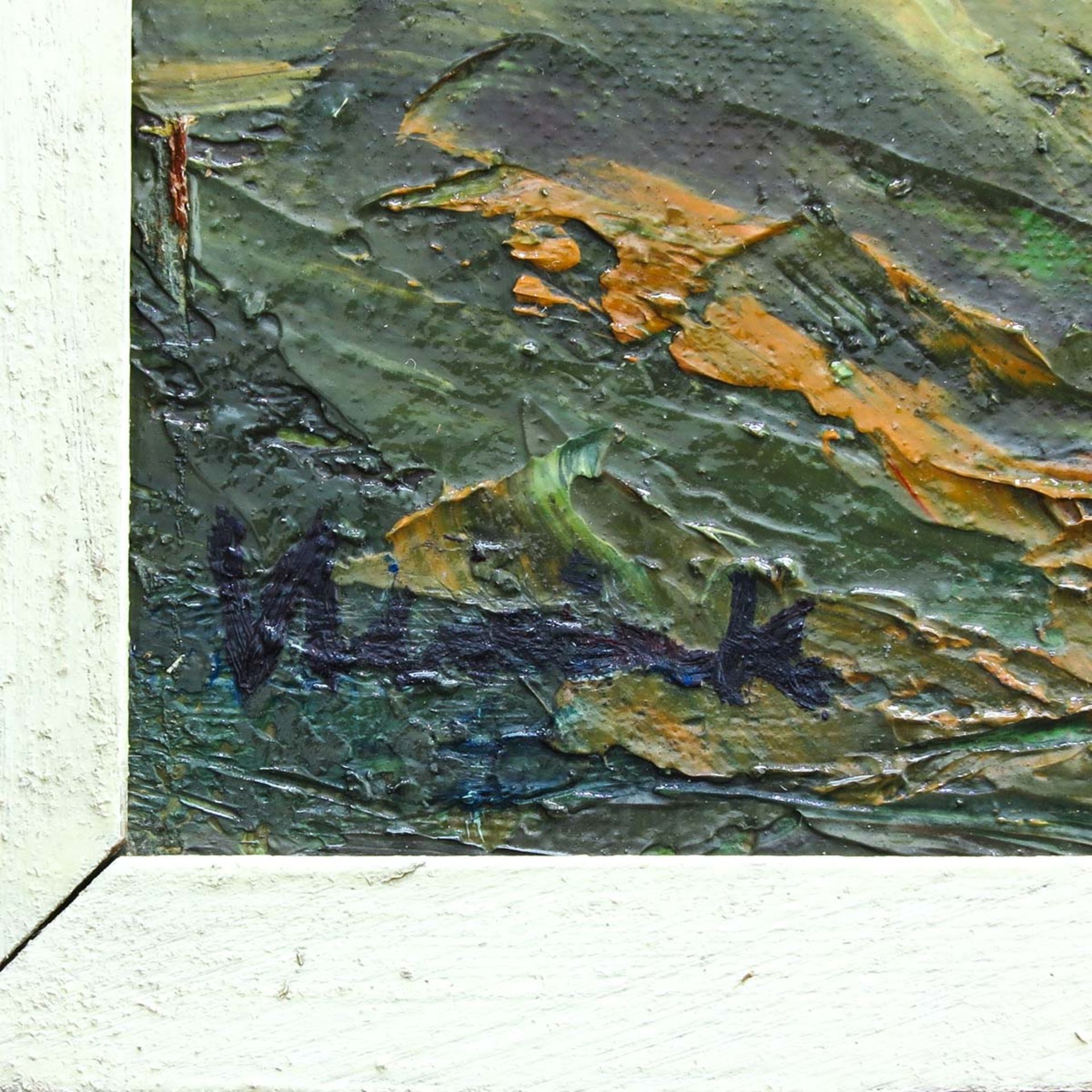 A Signed Oil on Canvas - Bild 2 aus 5