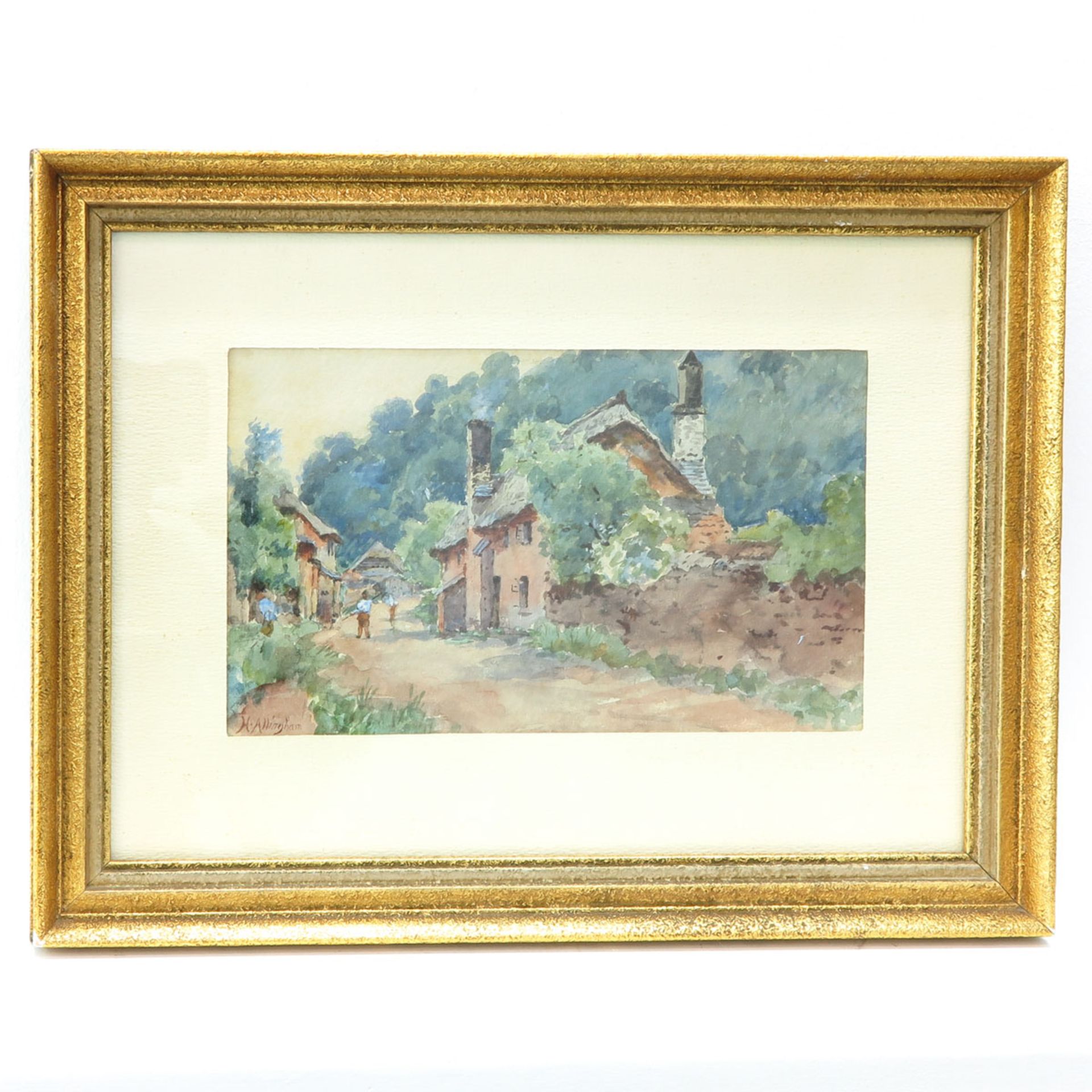 A Watercolor Signed H. Allinghan