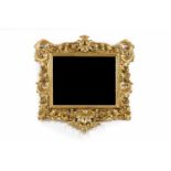 Wall mirrorCarved and gilt woodSpain, 20th century(losses and defects)103x94 cm