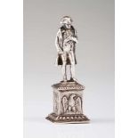 Napoleon and Frederick the GreatSilver sculptures on a plinthLisbon 800/000 "eagle" assay mark