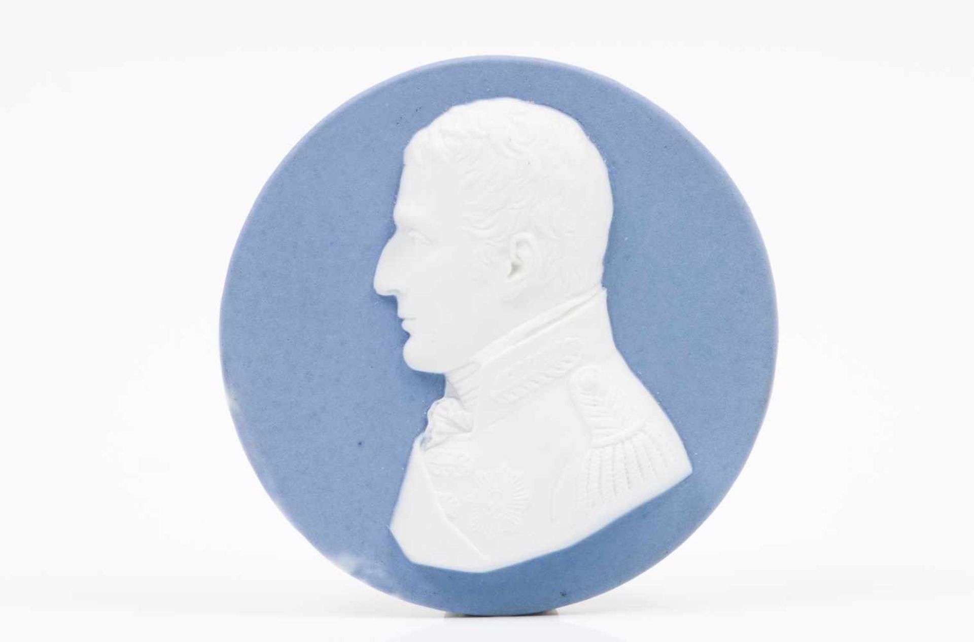 Jean-Charles-Nicolas Brachard (1766-1846)A Duke of Wellington MedallionSèvres biscuitDepicting