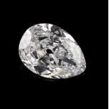 A pear cut diamondPossibly colour I/J and purity V/S1aprox 1,60 ct