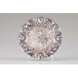 A Belle-Époque salverPortuguese silver of the late 19th, early 20th centuryScalloped, pierced and