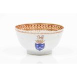 A bowlChinese export porcelainPolychrome decoration with armorial for Luís Pinto de Sousa