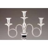 A pair of D. Maria three-light candelabra armsPortuguese silver of the 19th centuryNeoclassical,
