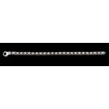 A Korloff bracelet800/000 white gold rivière, set with round brilliant cut diamonds (ca.2.40ct)