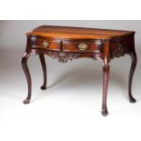 A D.José side tableRosewood with carved decoration.Two drawers and gilt bronze metalwarePortugal,