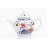 A teapotChinese export porcelainPolychrome "Famille Rose" enamels decorationQianlong reign (1736-
