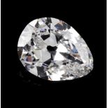 A pear shaped diamondPossibly I/J colour and V/S1 purityaprox 1,50 ct