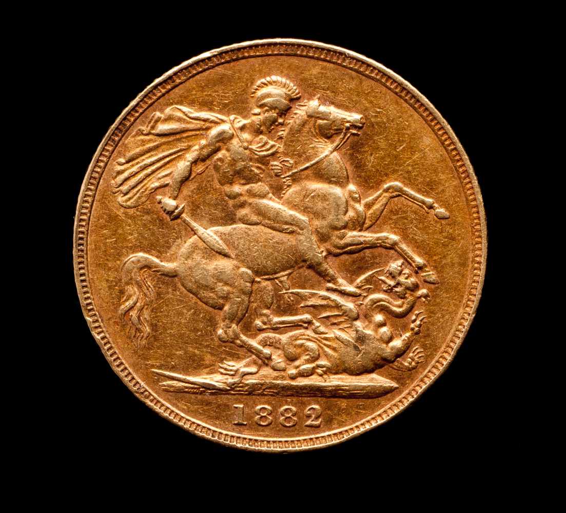 Gold sovereignVictoria, Queen of the United KingdomGold18828 g - Image 2 of 2