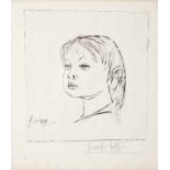 Bernard Buffet (1928-1999)"Dany"Etching on paperSigned and marked E.A.43x41,5 cm (image)