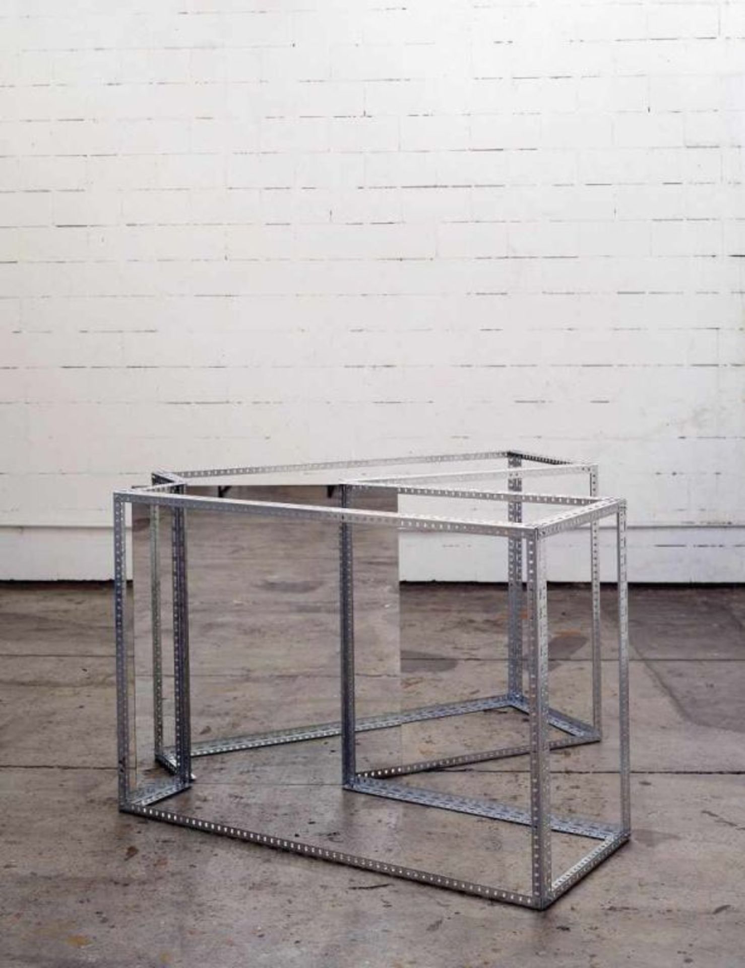 José Pedro Croft (n. 1957)Untitled, 1999Iron and mirror100x210x70 cm
