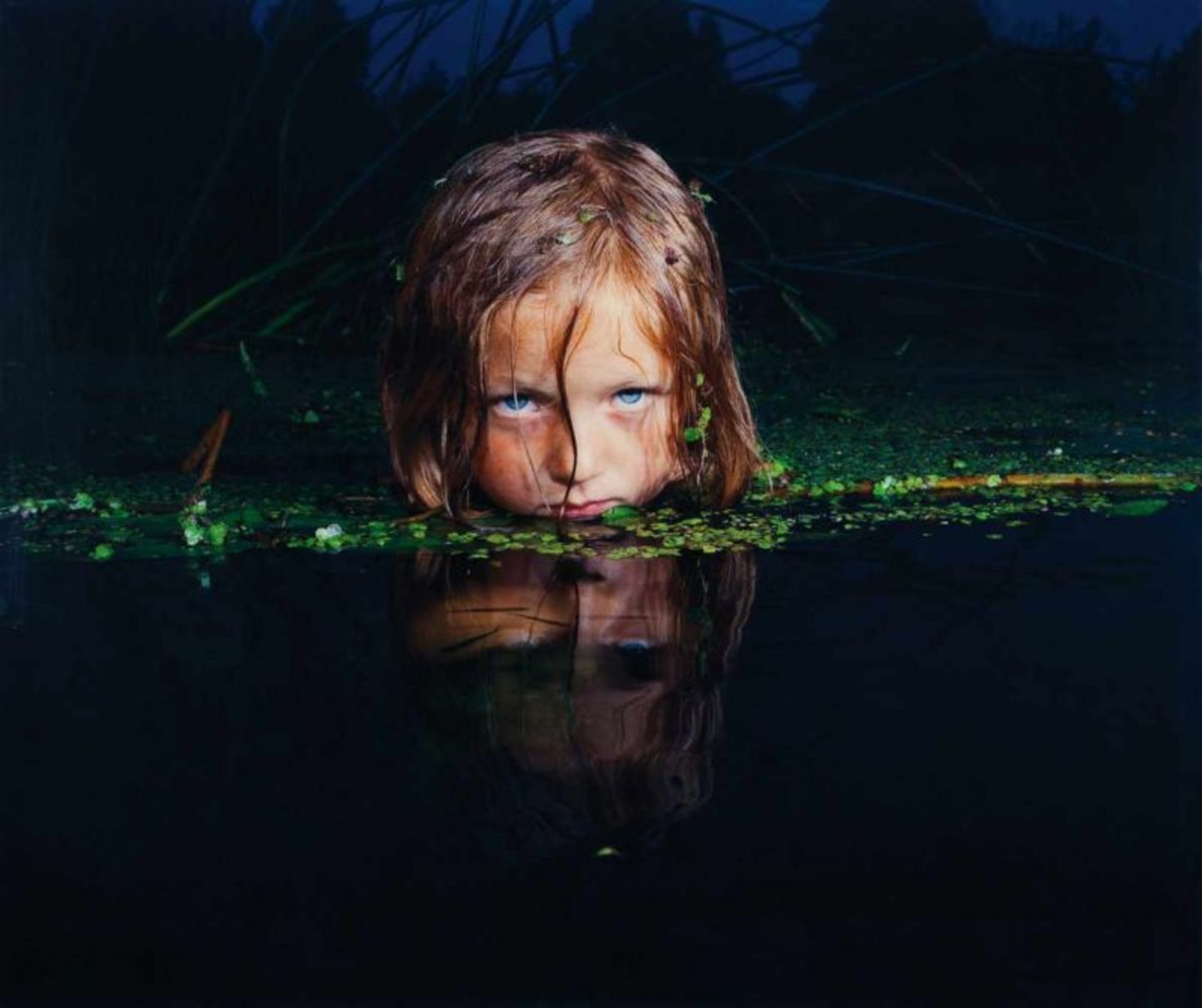 Oleg Kulik (n. 1961) "Girl in the Swamp"From the "Fear" seriesC-print mounted on aluminumEd. 1/