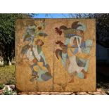 Júlio Pomar (1926-2018)UntitledMuralSigned and dated 51This mural is located in a residence in