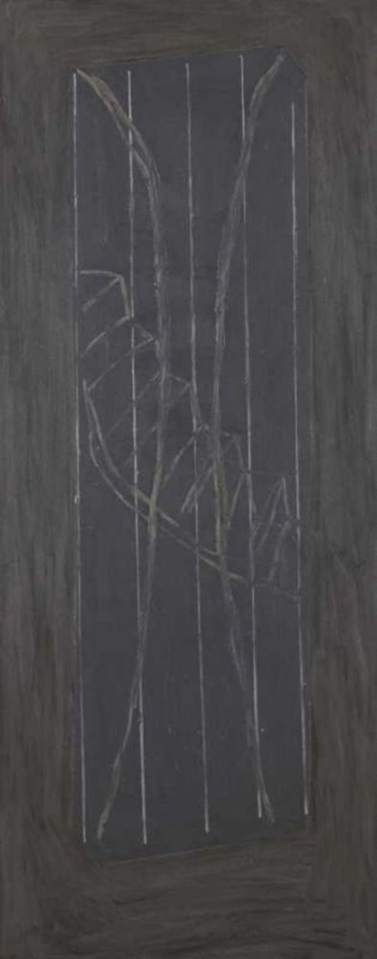 Pedro Calapez (n. 1953)UntitledMixed media on plywoodSigned and dated 1990 on the back200x80 cm