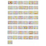 Frédéric Bruly Bouabré (1923-2014)Polyptych (49 cards)Colored pencil and pen on cardboardSigned