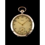 Relógio de bolso ChopardLUC (Louis Ulysses Chopard) pocket watch, with silver (0,800) case. In