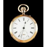 Relógio de bolso IWCIWC pocket watch. Winding mechanic movement. Gold (750/000) case. Unsigned face.