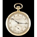 IWC BolsoIWC pocket watch. Winding mechanical movement with microadjustment. Yello gold (0,750)