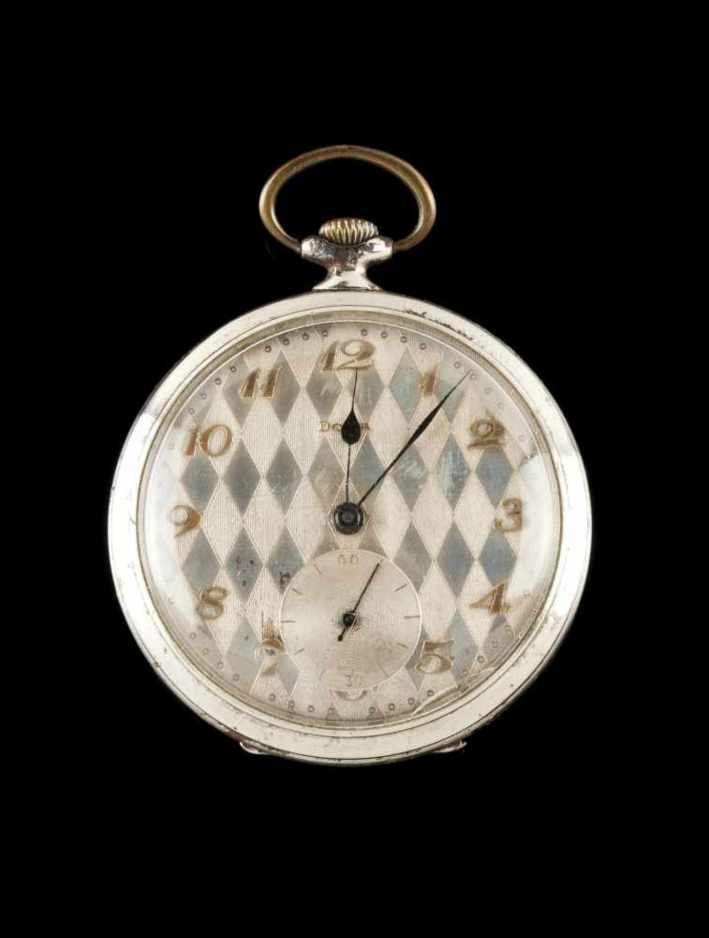 Relógio de BolsoDoxa pocket watch. Winding mechanical movement. Poor metal case. With wear signs.