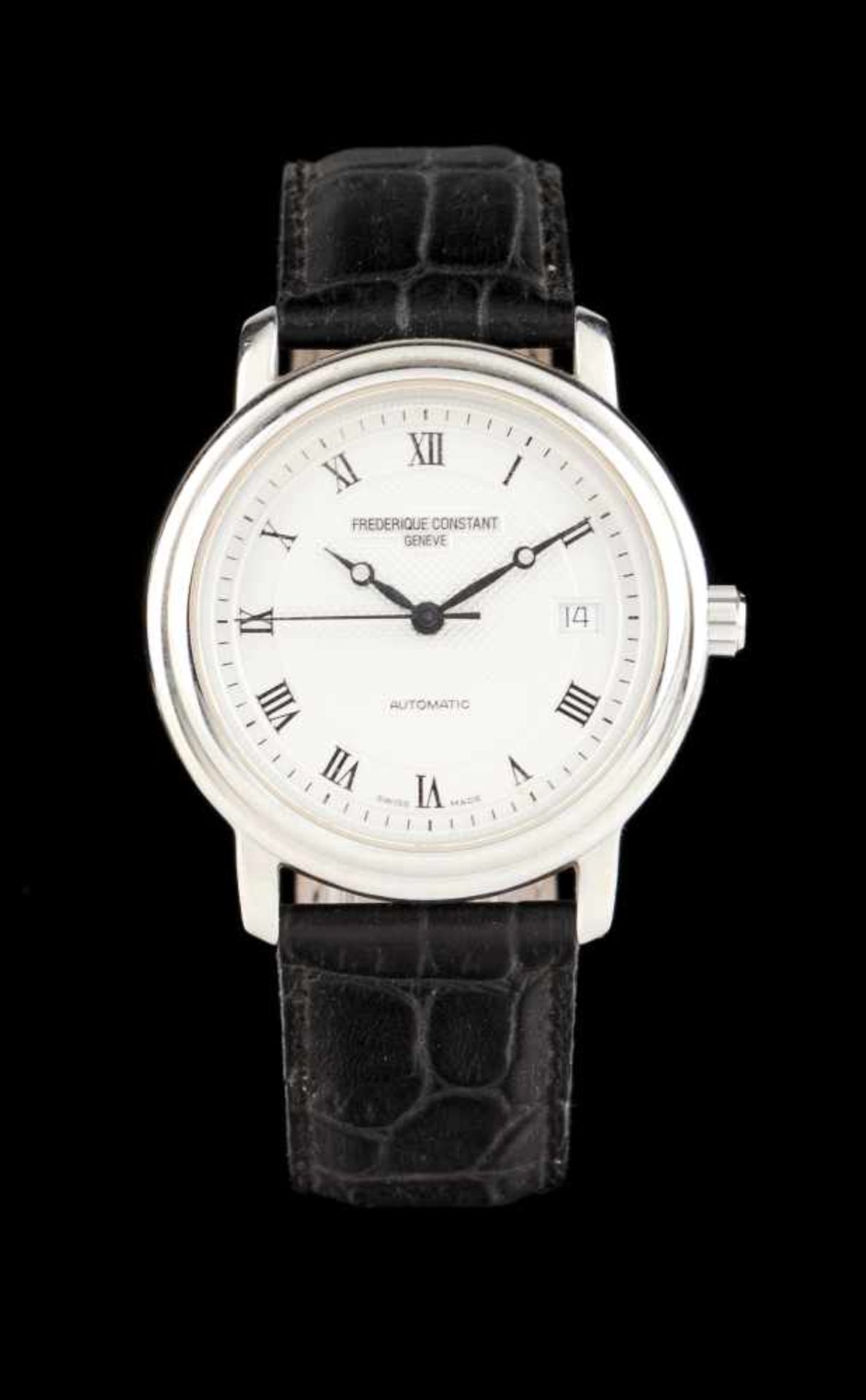 Frederique ConstantFréderique Cosntant watch. Automatic mechanical movement with date at 3h.