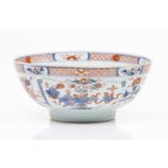 A bowlChinese export porcelainPolychrome and gilt Imari decoration with flowers and foliage