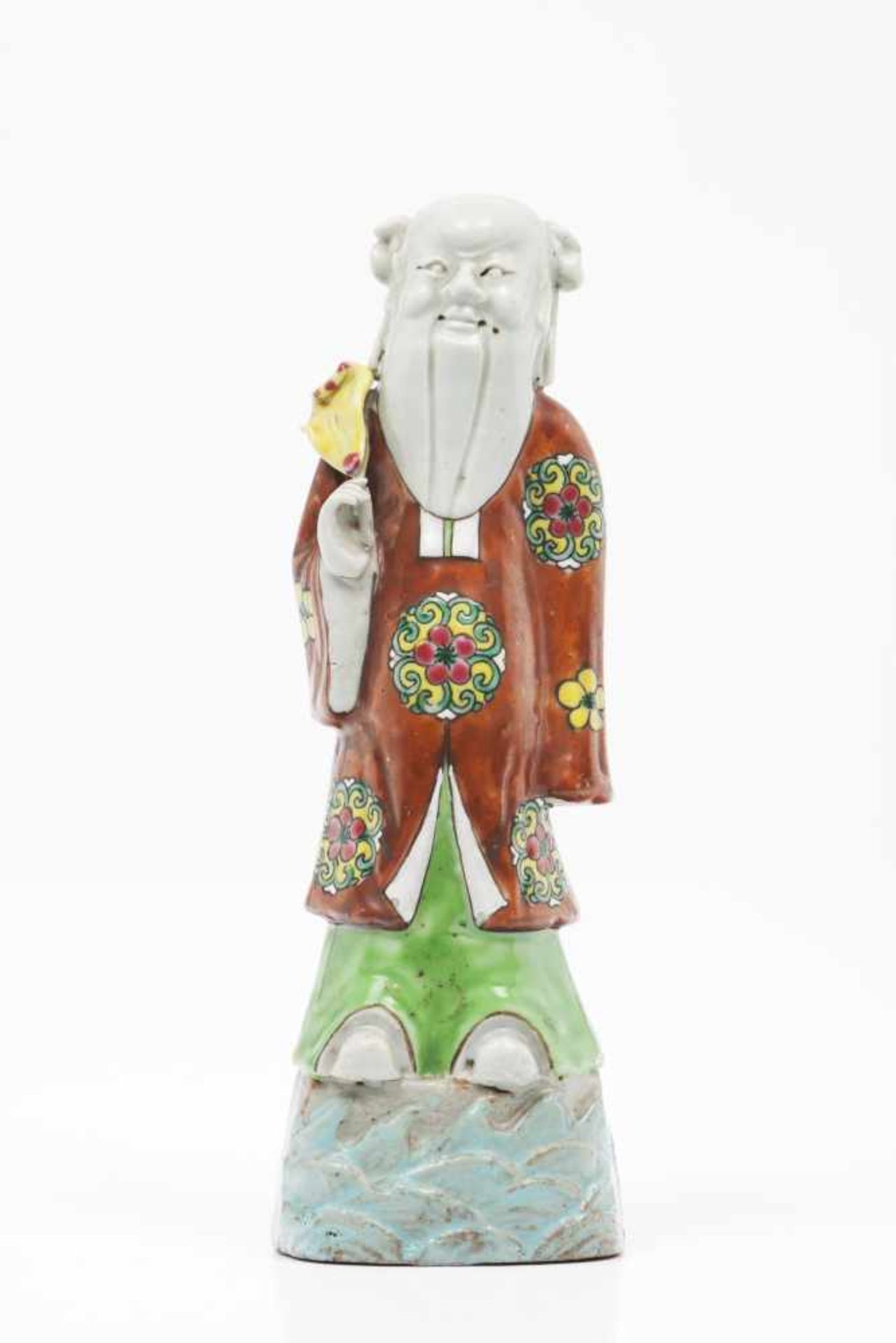 An immortalChinese export porcelainPolychrome sculptureQianlong reign (1736-1795)Height: 22 cm- - -