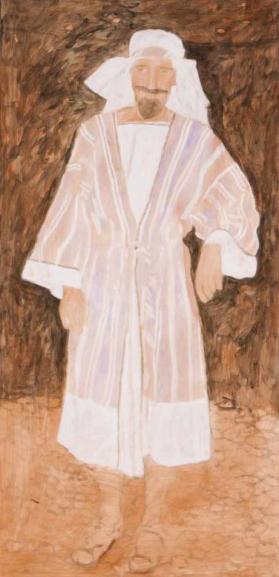 Bruno Pacheco (n. 1974)"Dressed as an arab (study)"Acrylic on paperSigned and dated 06152x114 cm