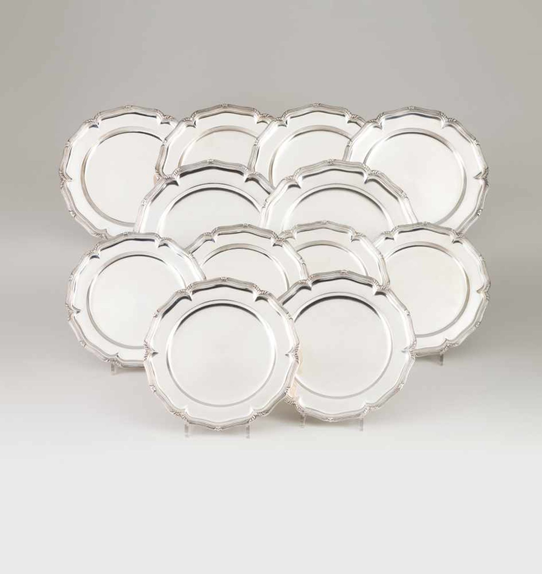 A set of six plates