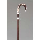 An Art Nouveau walking stick