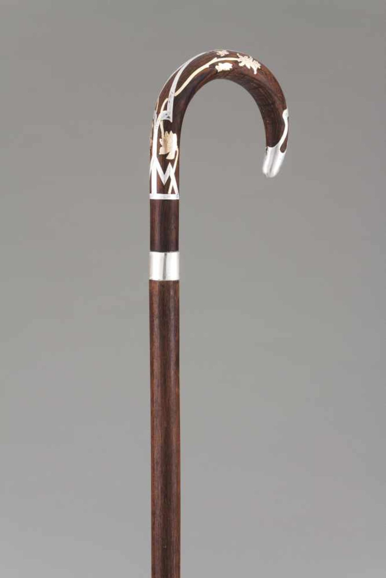 An Art Nouveau walking stick