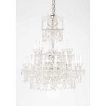 A large twenty two light chandelier