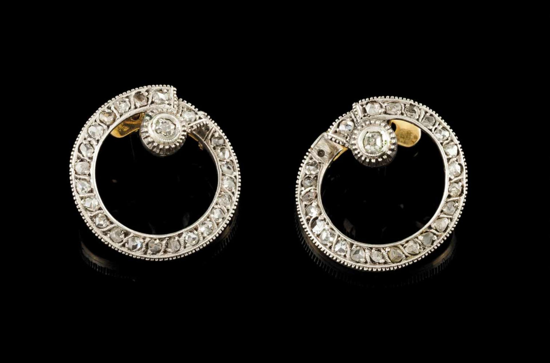 A pair of earrings