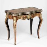 A Boulle style card table