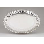 An oval tray