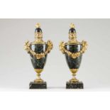 A pair of neoclassical style urns