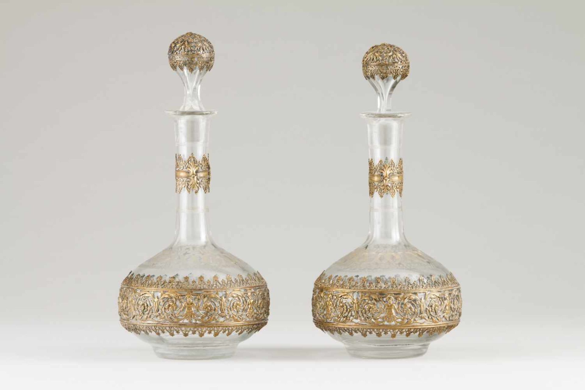 A pair of bottles