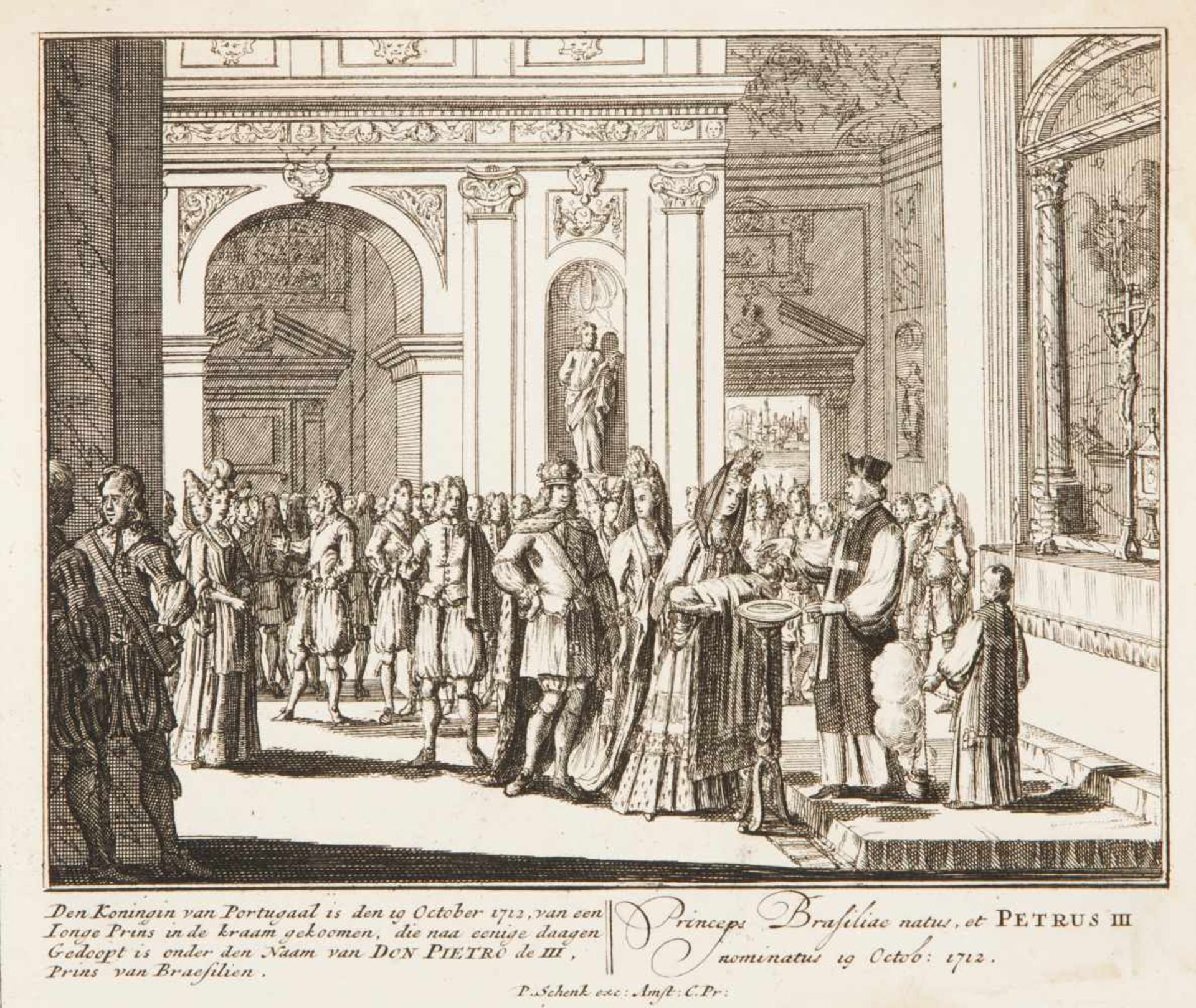 The Baptism of D.Pedro, Prince of Brazil