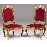 A pair of rocaille chairs