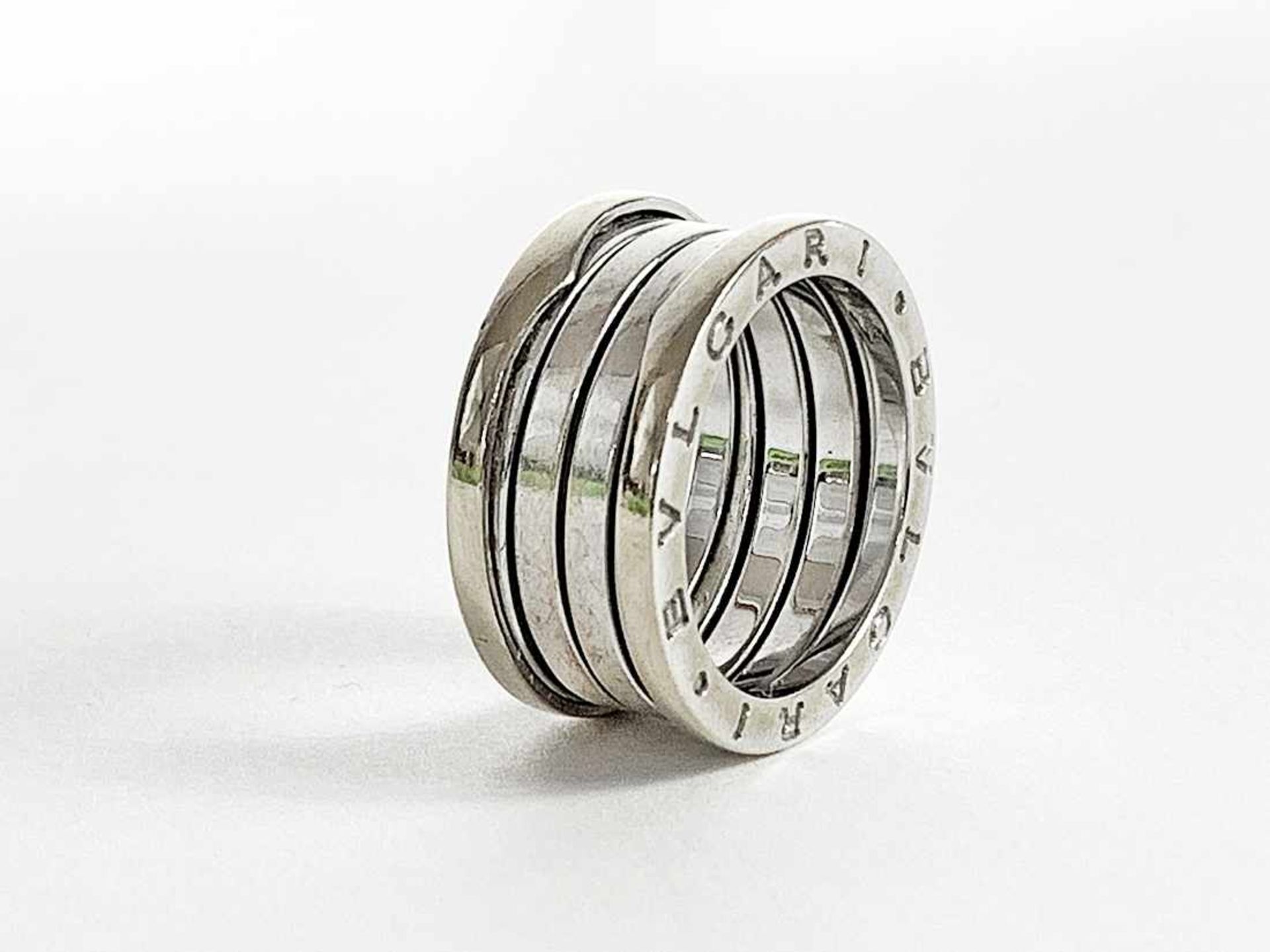 BULGARI B.zero 1 Ring 750 WG / 11,6 g, RG: 56, müsste neu rhodiniert werden, - Bild 5 aus 5