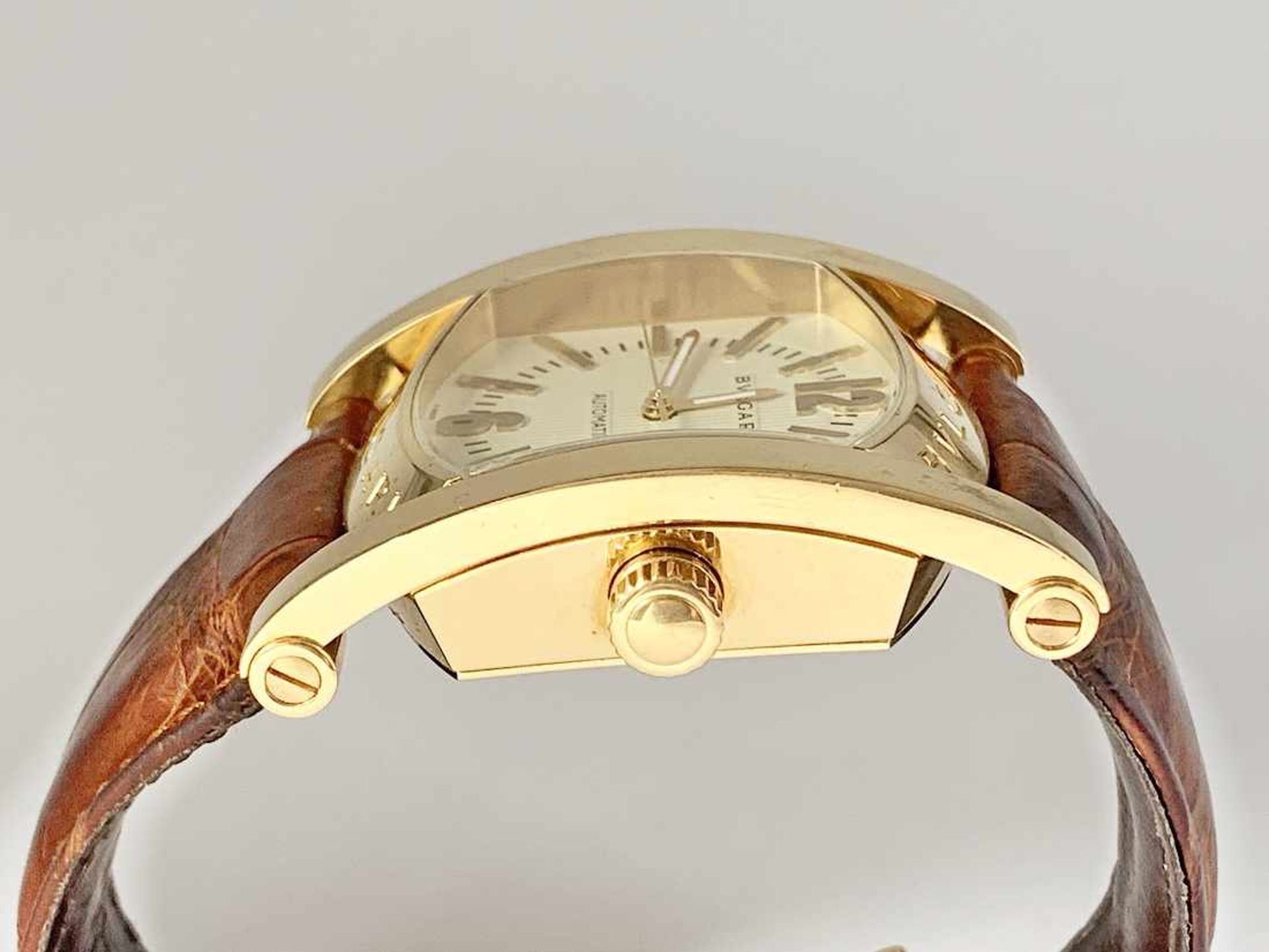 BULGARI Assioma Herrenarmbanduhr, Nr. AA 48 G, L0200, 750/000, Automatik; Gehäusemaße ca.: 38 mm x - Image 6 of 14