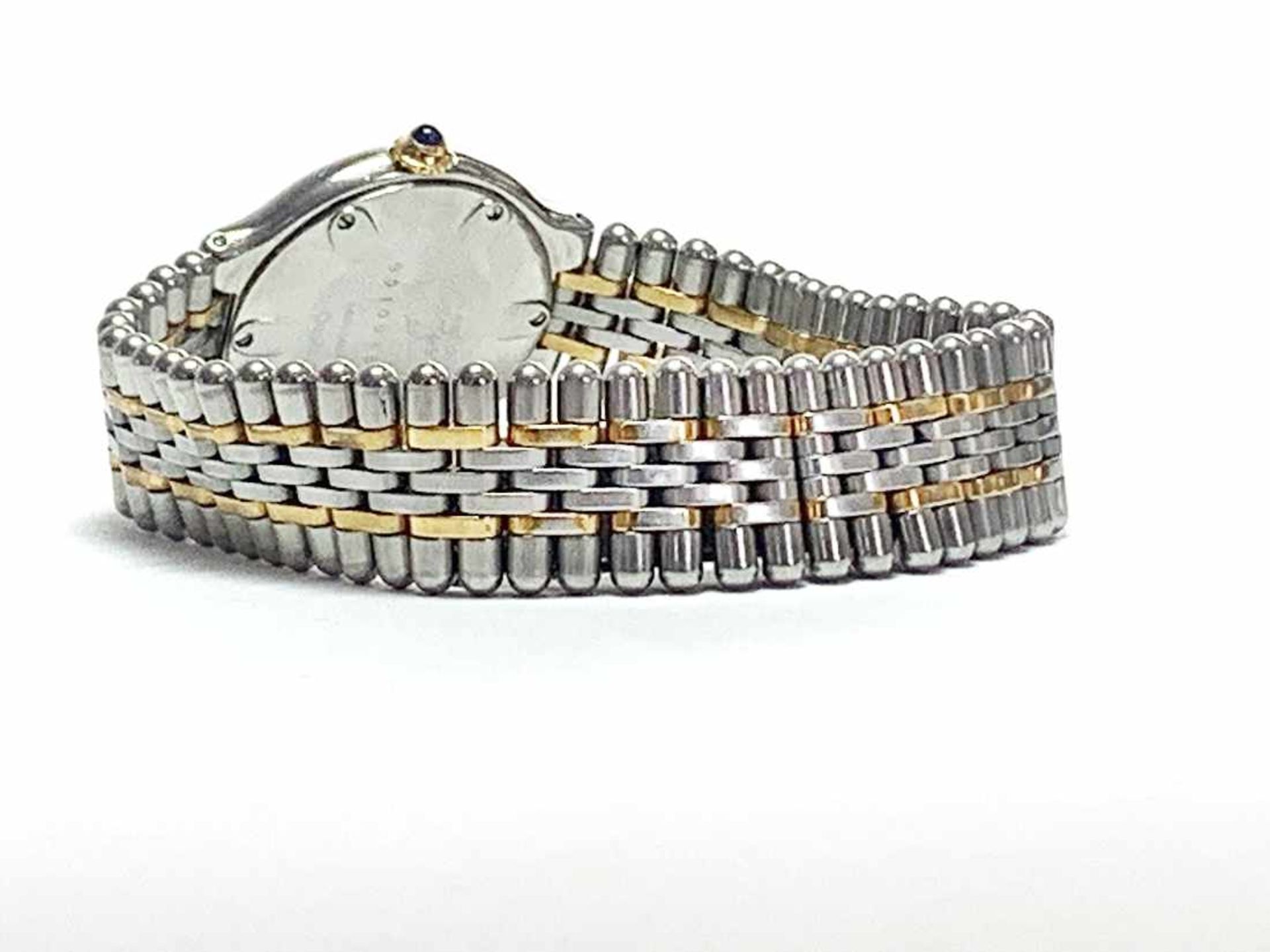 CARTIER Damenarmbanduhr Le Must, Stahl bicolor, Nr. 901094800; Ø ca. 24,9 mm; Gebrauchsspuren. - Bild 10 aus 11