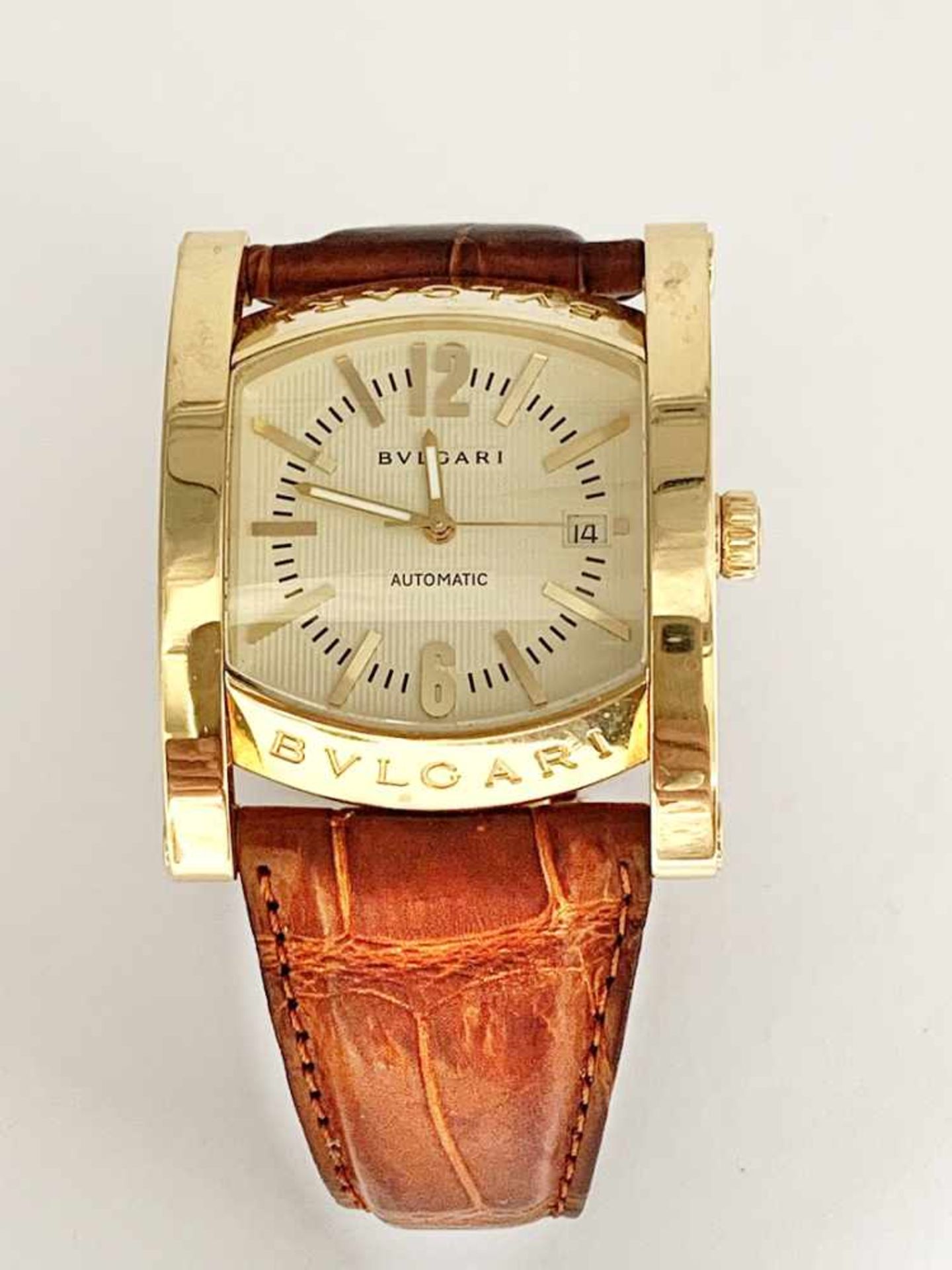 BULGARI Assioma Herrenarmbanduhr, Nr. AA 48 G, L0200, 750/000, Automatik; Gehäusemaße ca.: 38 mm x - Image 8 of 14