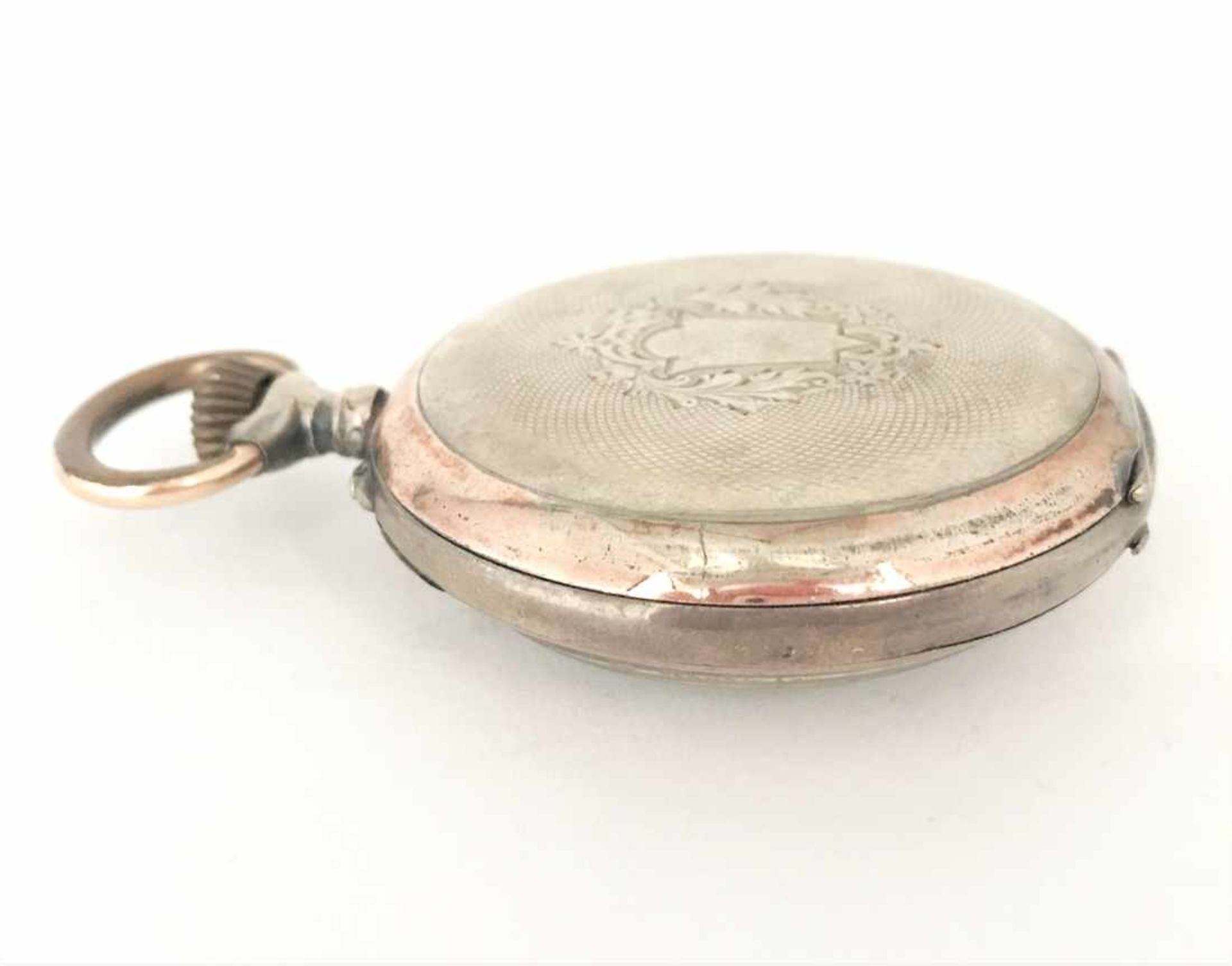 Taschenuhr 800er Silber; Gewicht: 89,5 g brutto, Ø ca. 5,0 cm; Gebrauchsspuren. Ohne Gewähr für - Image 24 of 26