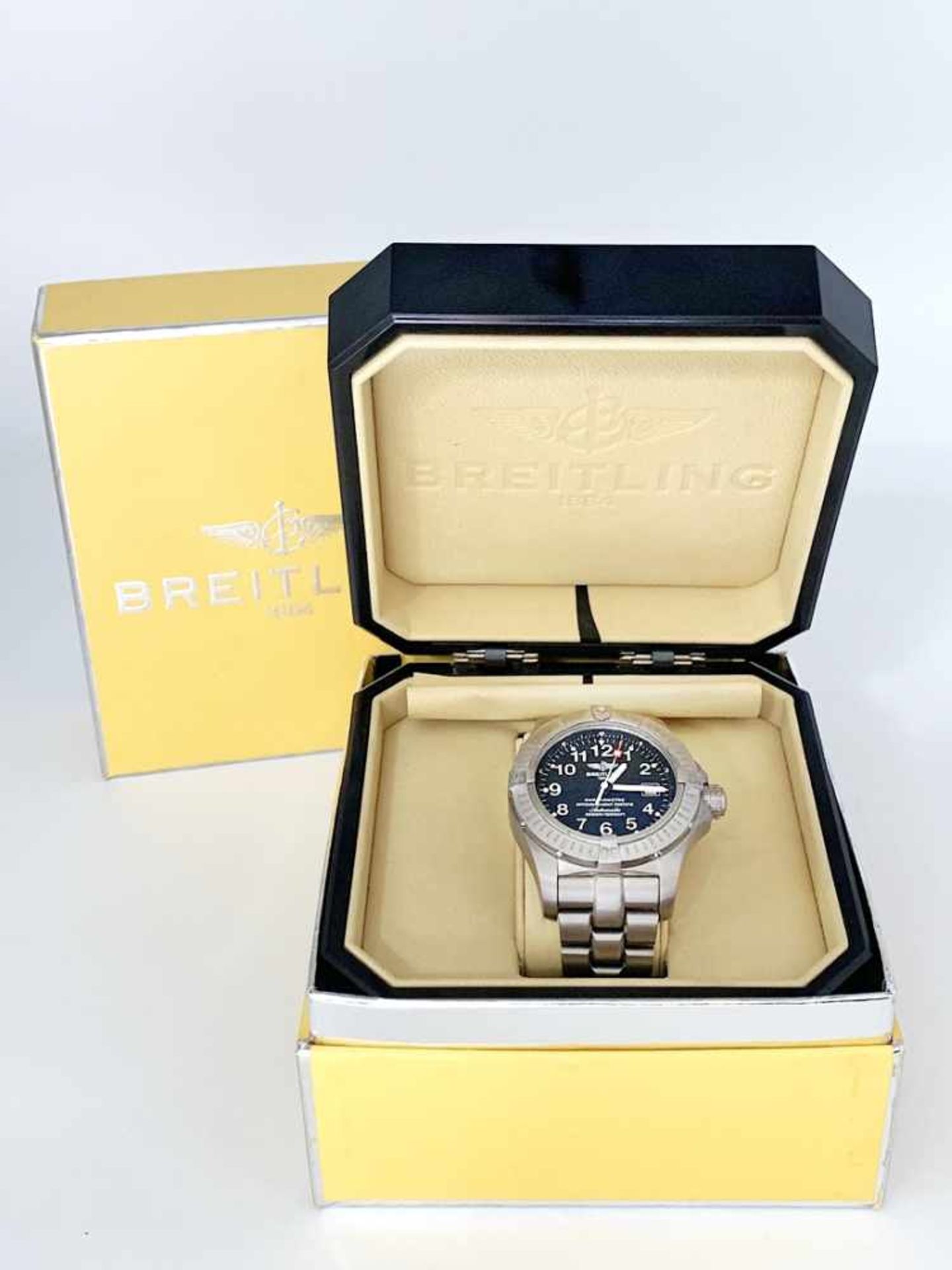 BREITLING Avenger Seamaster Herrenarmbanduhr, E17370, Chronometer TITAN, Ersatzglied, Automatik; Ø - Bild 16 aus 16